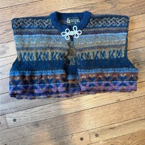 Edinburgh Tartan Shop Fair Isle Wool Vest Handcrafted in Scotland